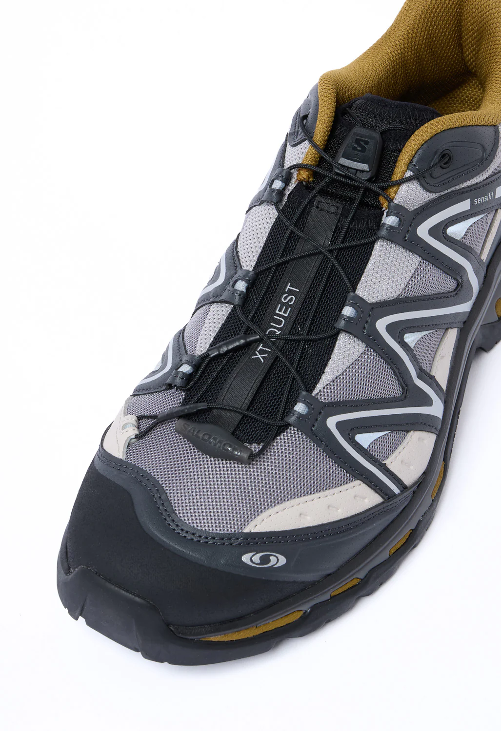 Salomon XT-Quest Trainers - Black / Paloma / Plantation - Image 2