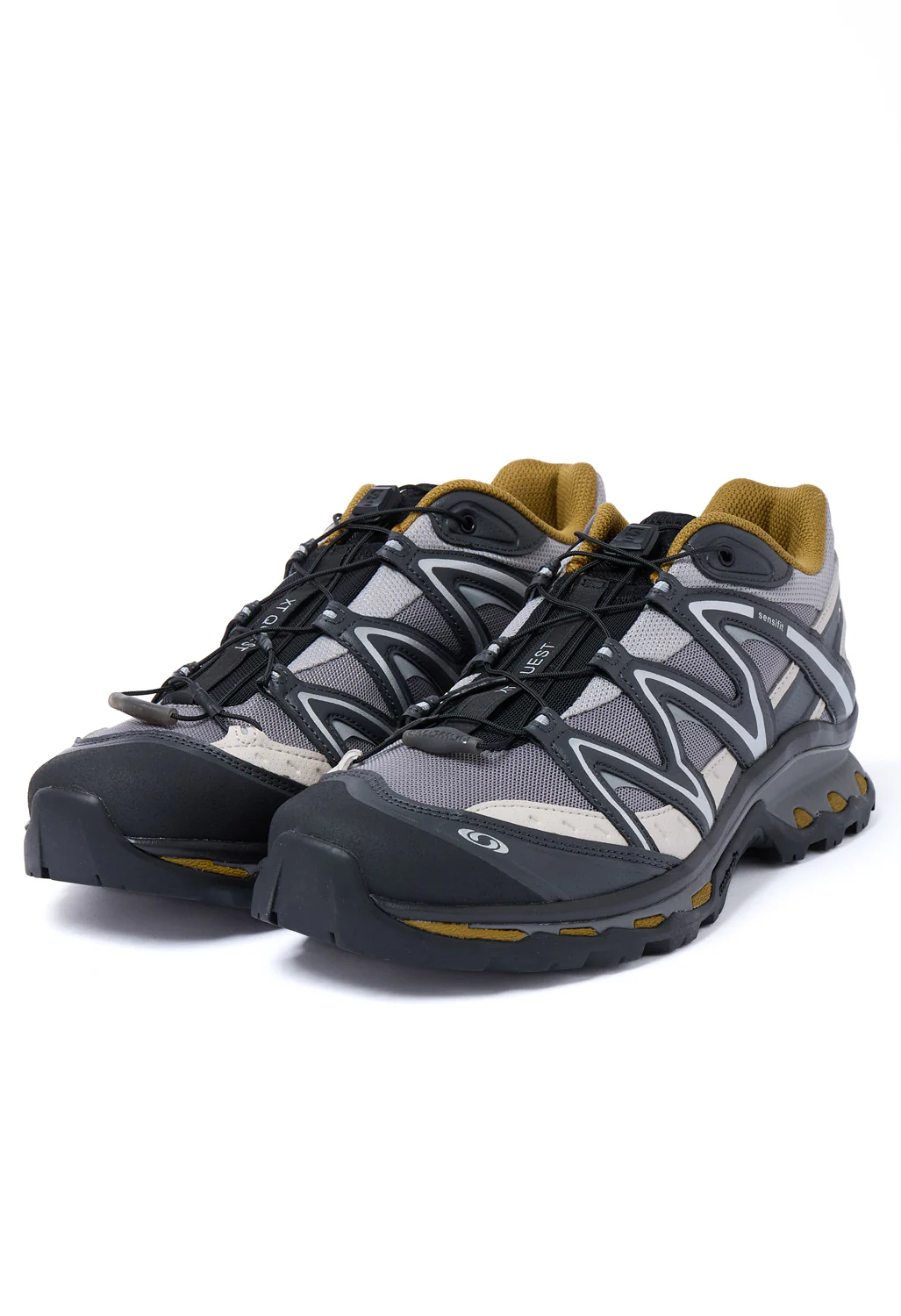 Salomon XT-Quest Trainers - Black / Paloma / Plantation - Image 3