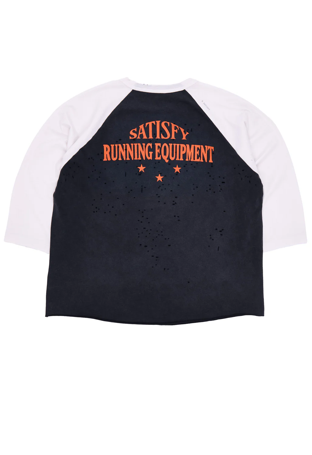 Satisfy Men's MothTech Baseball Tee - Aged Black / Off-White - Image 2