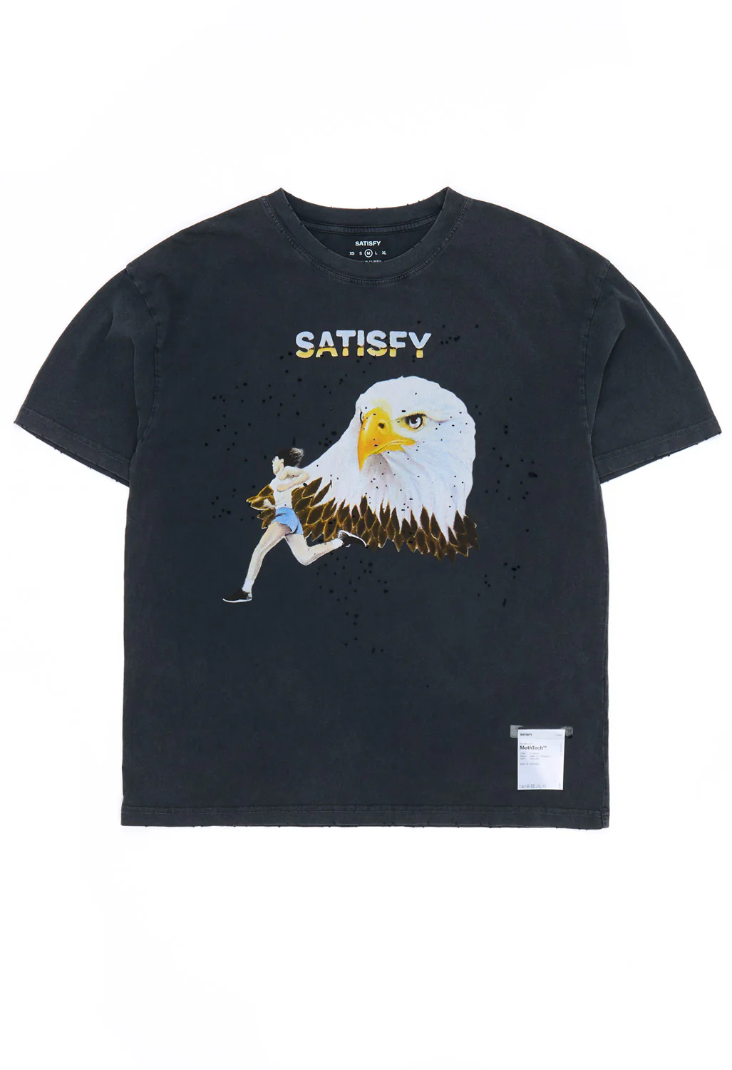 Satisfy Men's MothTech T-Shirt - Aged Black