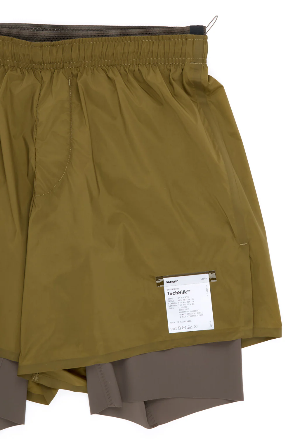 Satisfy Men's TechSilk 8" Shorts - Military Olive - Image 3