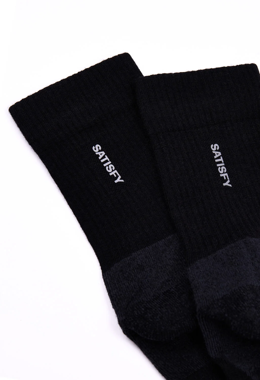 Satisfy Merino Nylon Tube Socks - Black - Image 3