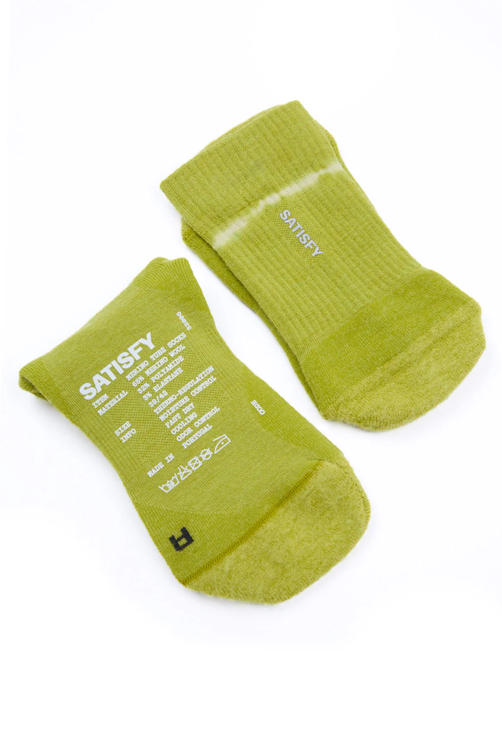 Satisfy Merino Nylon Tube Socks - Tie-Dye Grenoble Green - Image 2