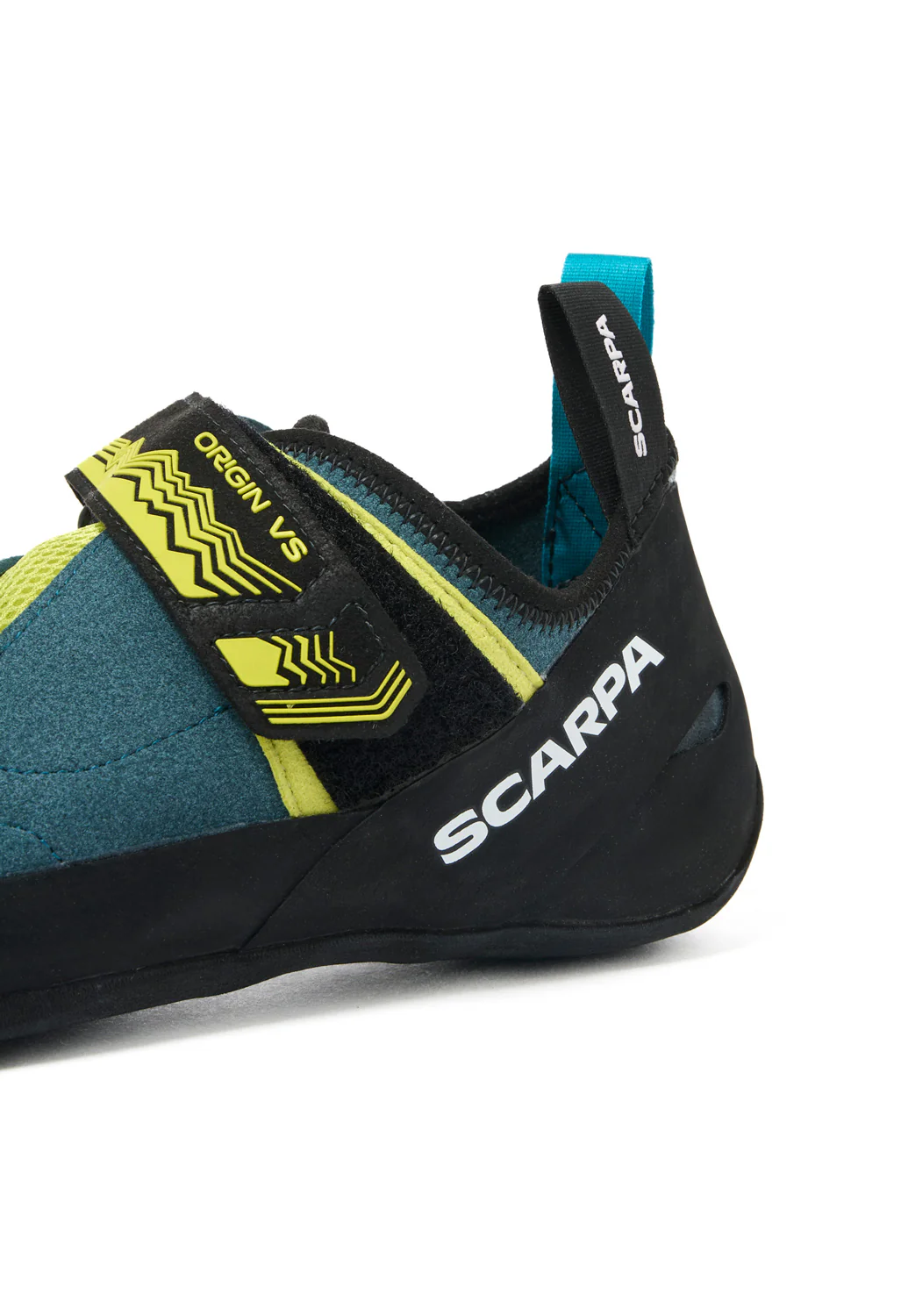 Scarpa Origin VS Climbing Shoes - Petrol / Lime - Image 6