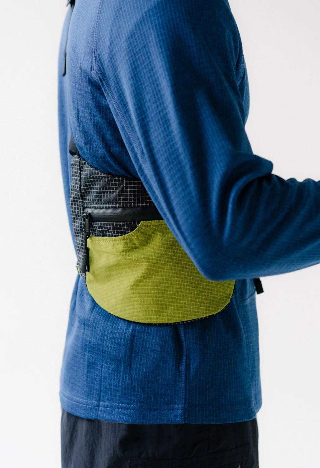 Pa'lante Packs Sidebag - Black Gridstop / Lichen UHMWPE Grid Mesh - Image 5