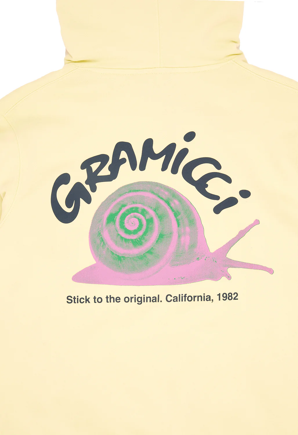 Gramicci Snail Hooded Swatshirt - Lemon - Image 4