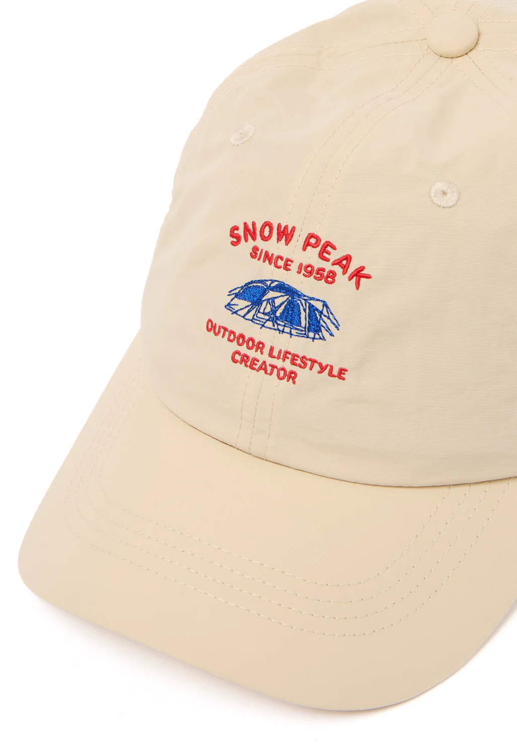 Snow Peak Camping Embroidery Cap - Ivory - Image 3