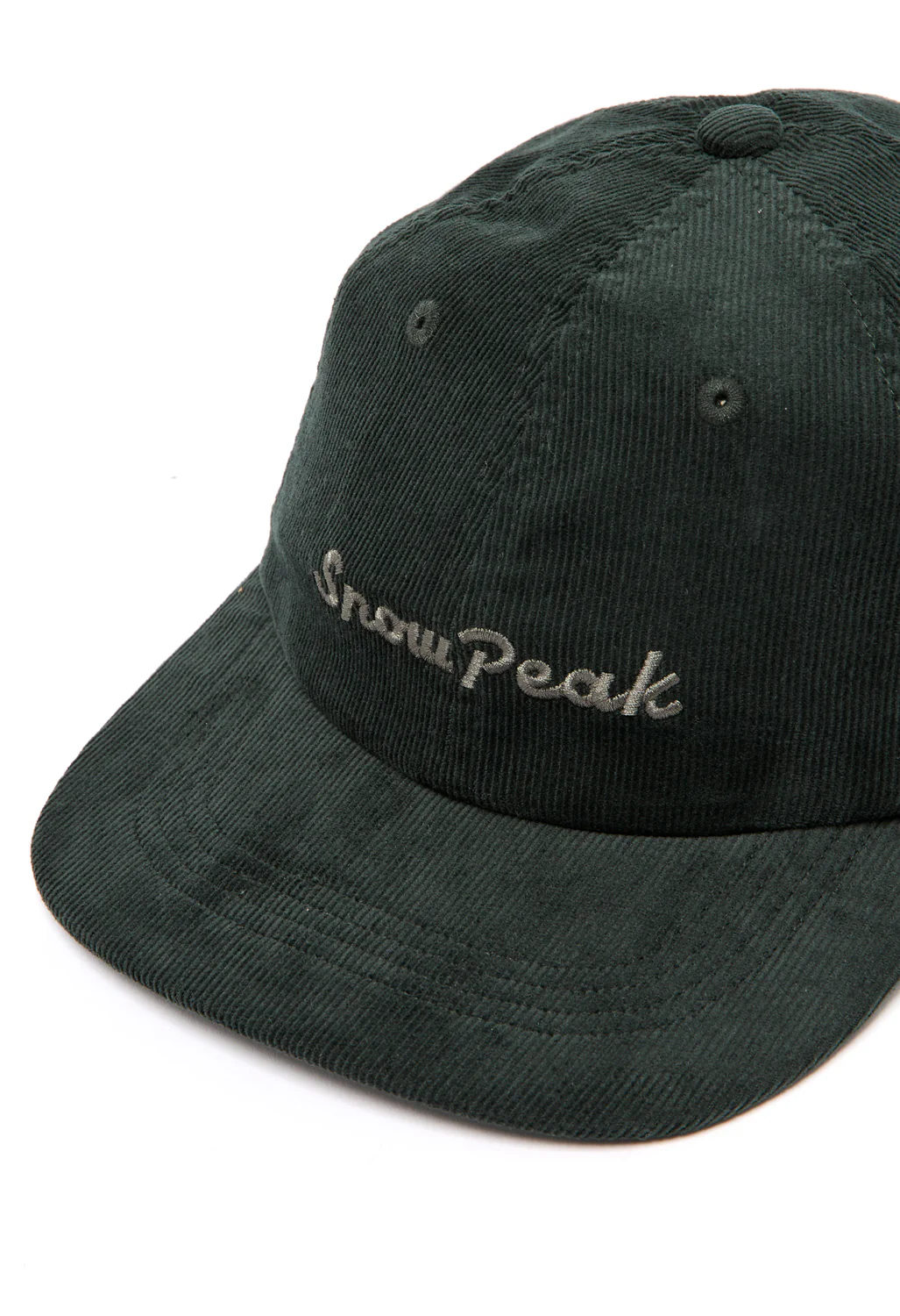 Snow Peak Corduroy Cap - Dark Green - Image 3