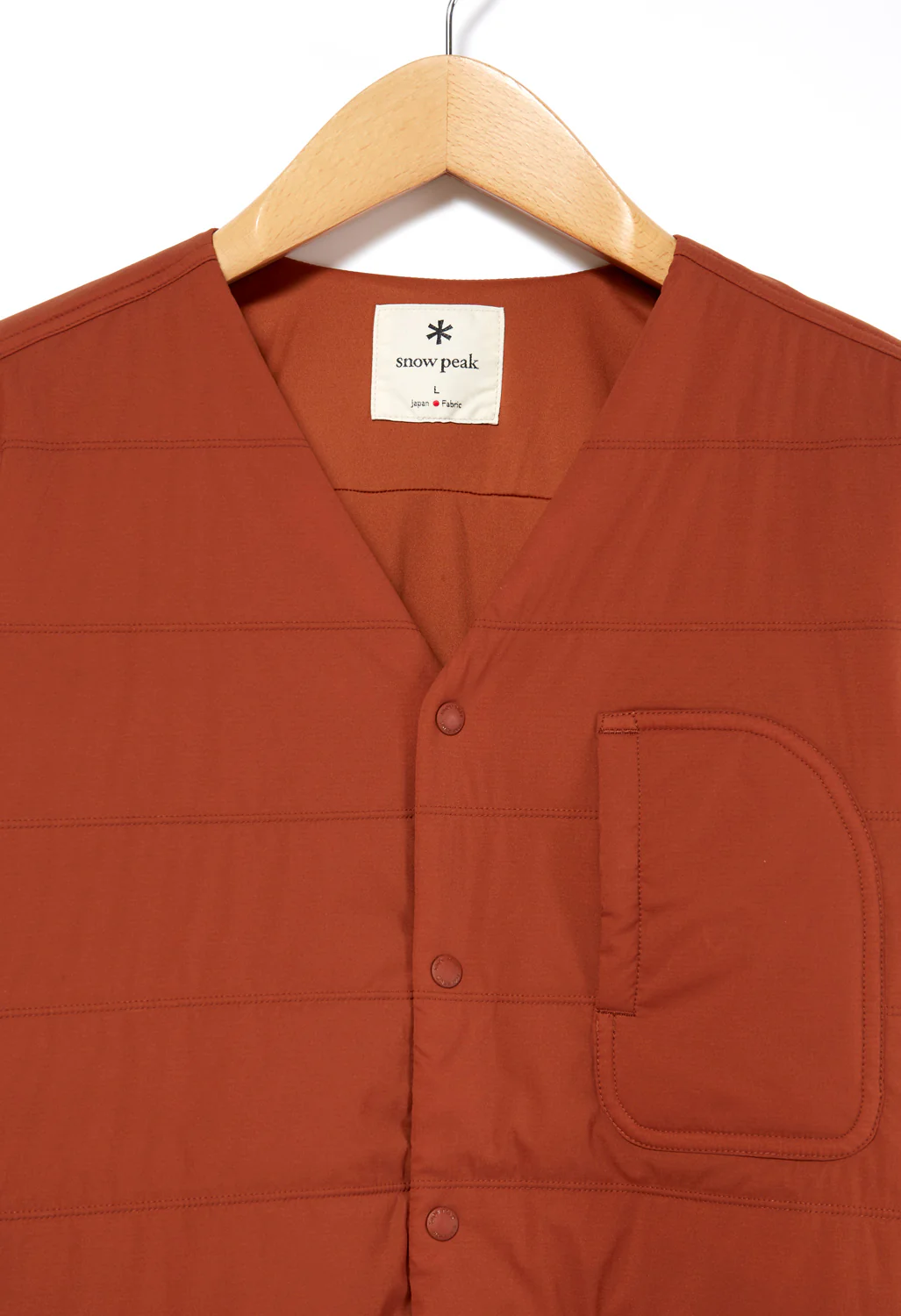 Snow Peak Flexible Insulated Cardigan - Orange - Image 3