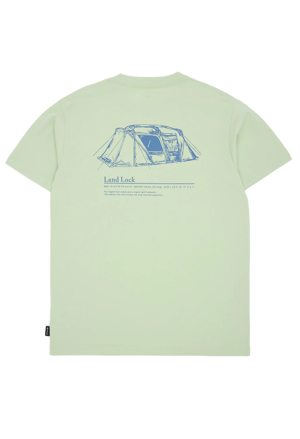 Snow Peak Land Lock T-Shirt - Light Green