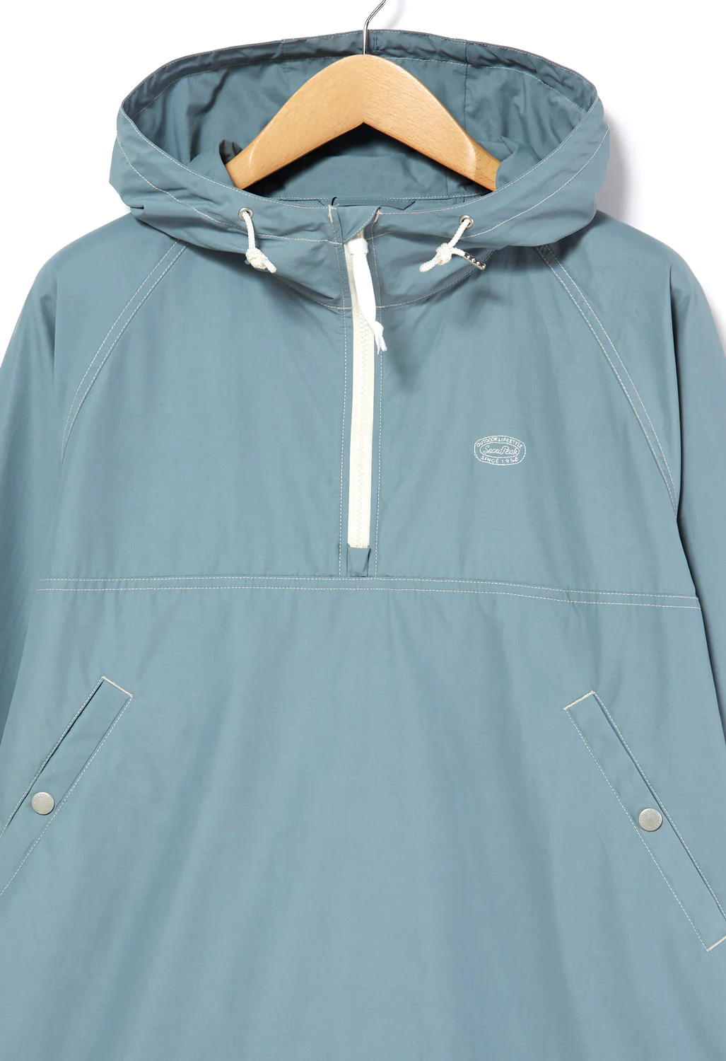 Snow Peak Men's Light Mountain Cloth Parka Jacket - Blue - Image 3