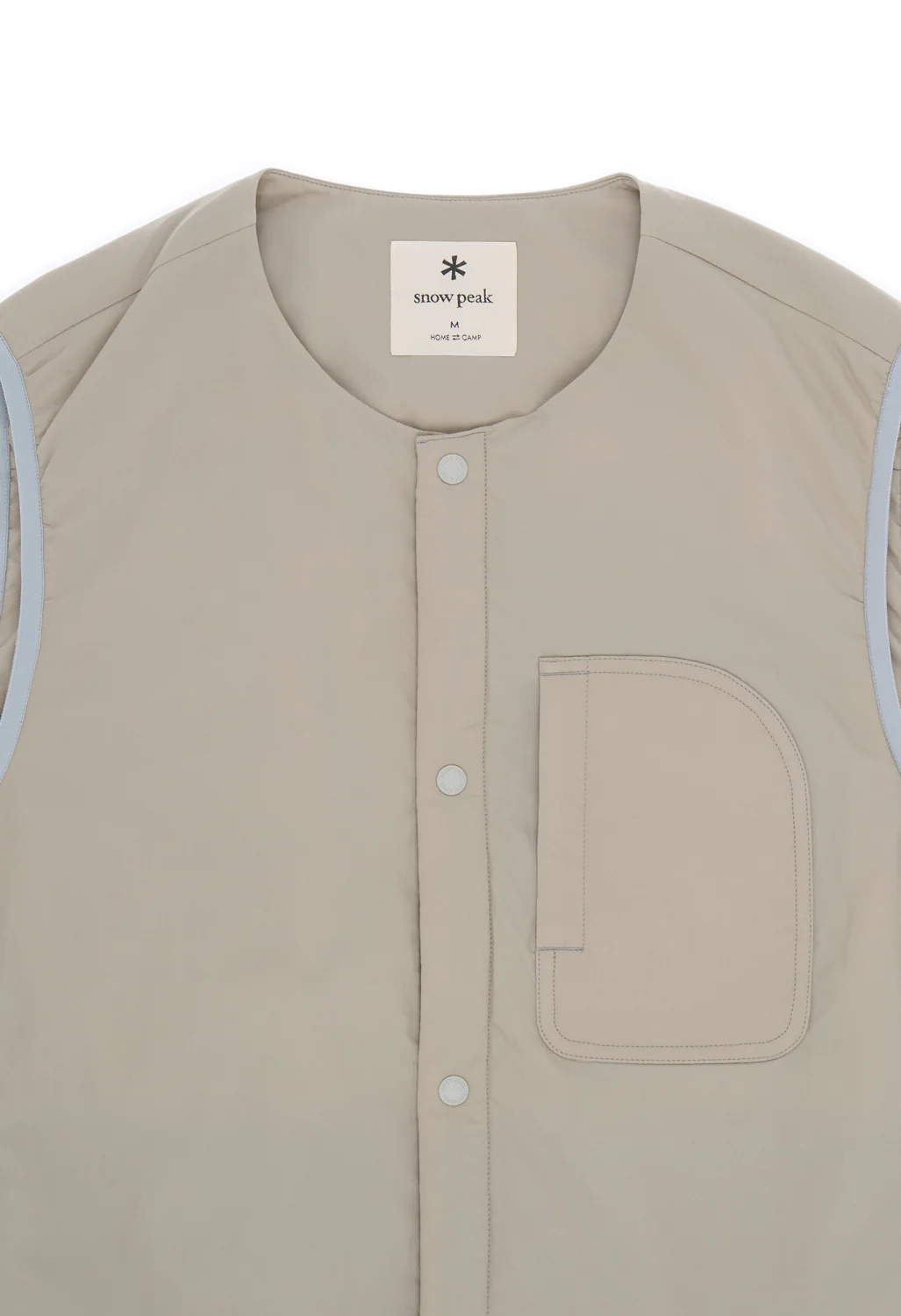 Snow Peak Men's Flexible Insulated Vest - Greige - Image 3