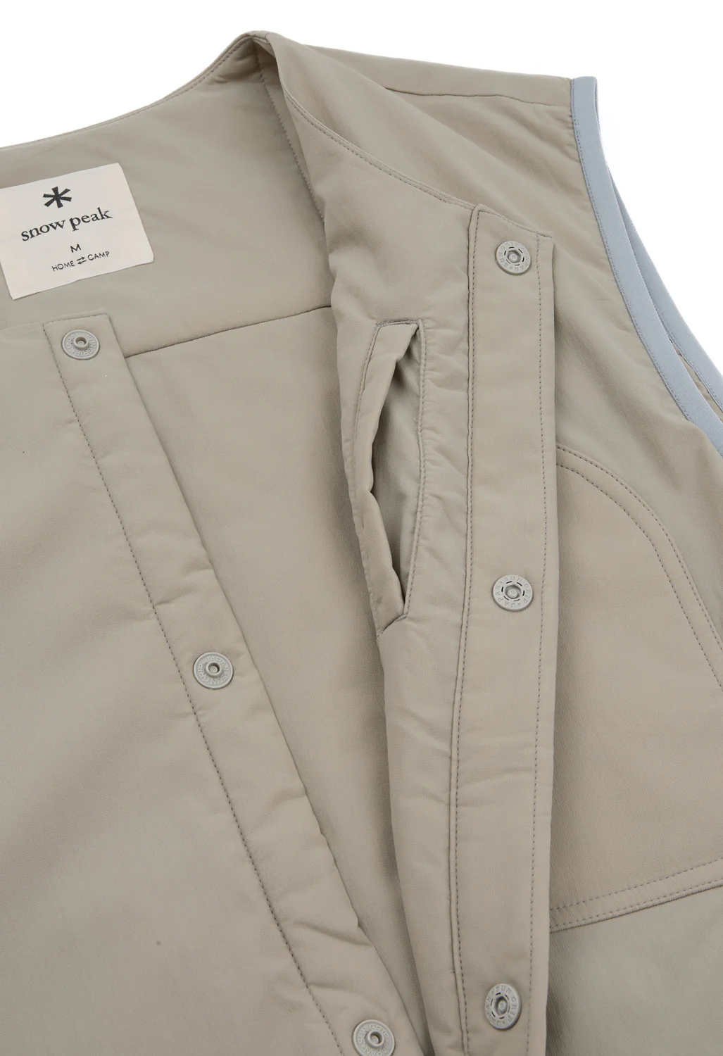 Snow Peak Men's Flexible Insulated Vest - Greige - Image 5