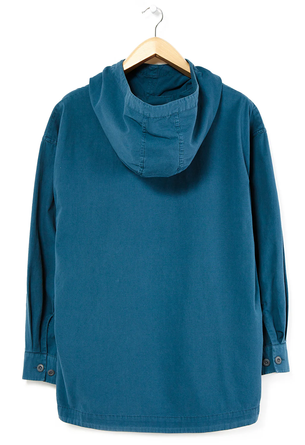 Snow Peak Natural-Dyed Recycled Cotton Parka Jacket - Blue - Image 2