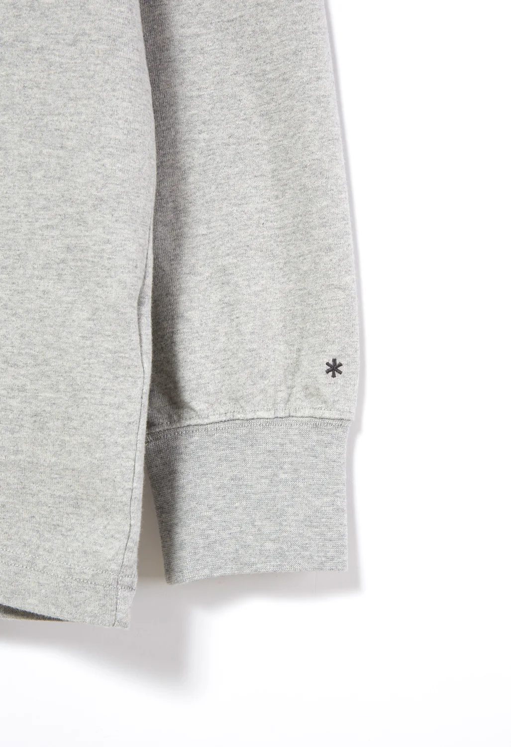 Snow Peak Recycled Cotton Heavy Long Sleeved T-Shirt - Mid Grey - Image 4