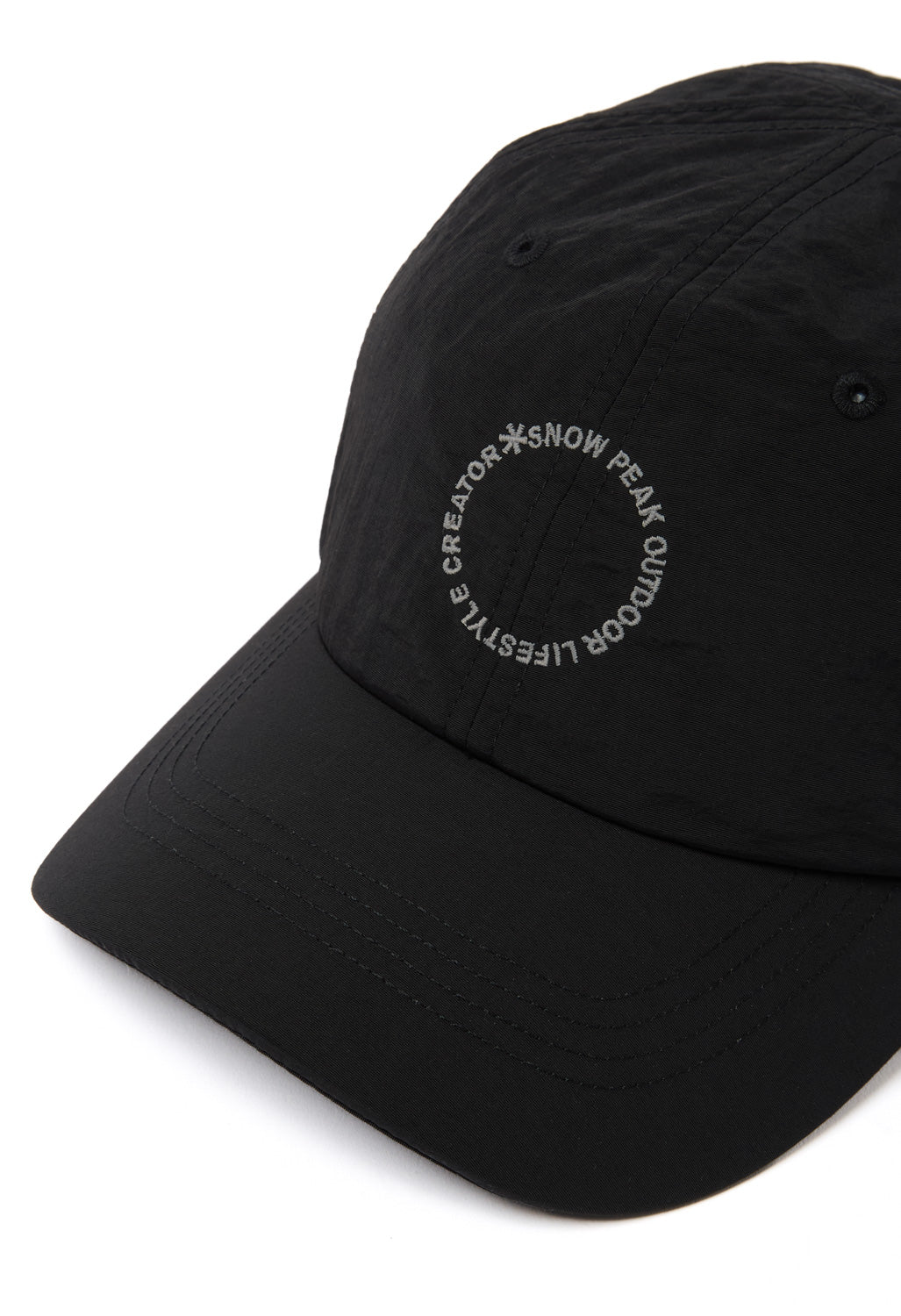 Snow Peak SP Circle Lettering Cap - Black - Image 3