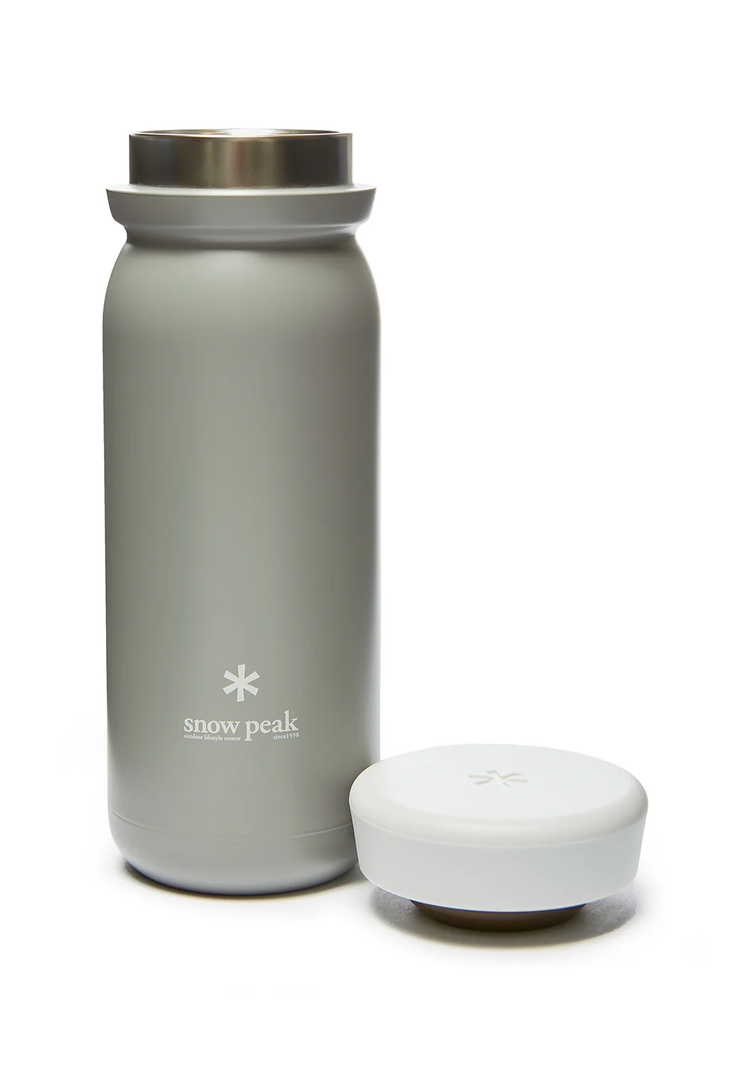 Snow Peak Stainless Steel Vacuum Bottle - Ash - Image 2