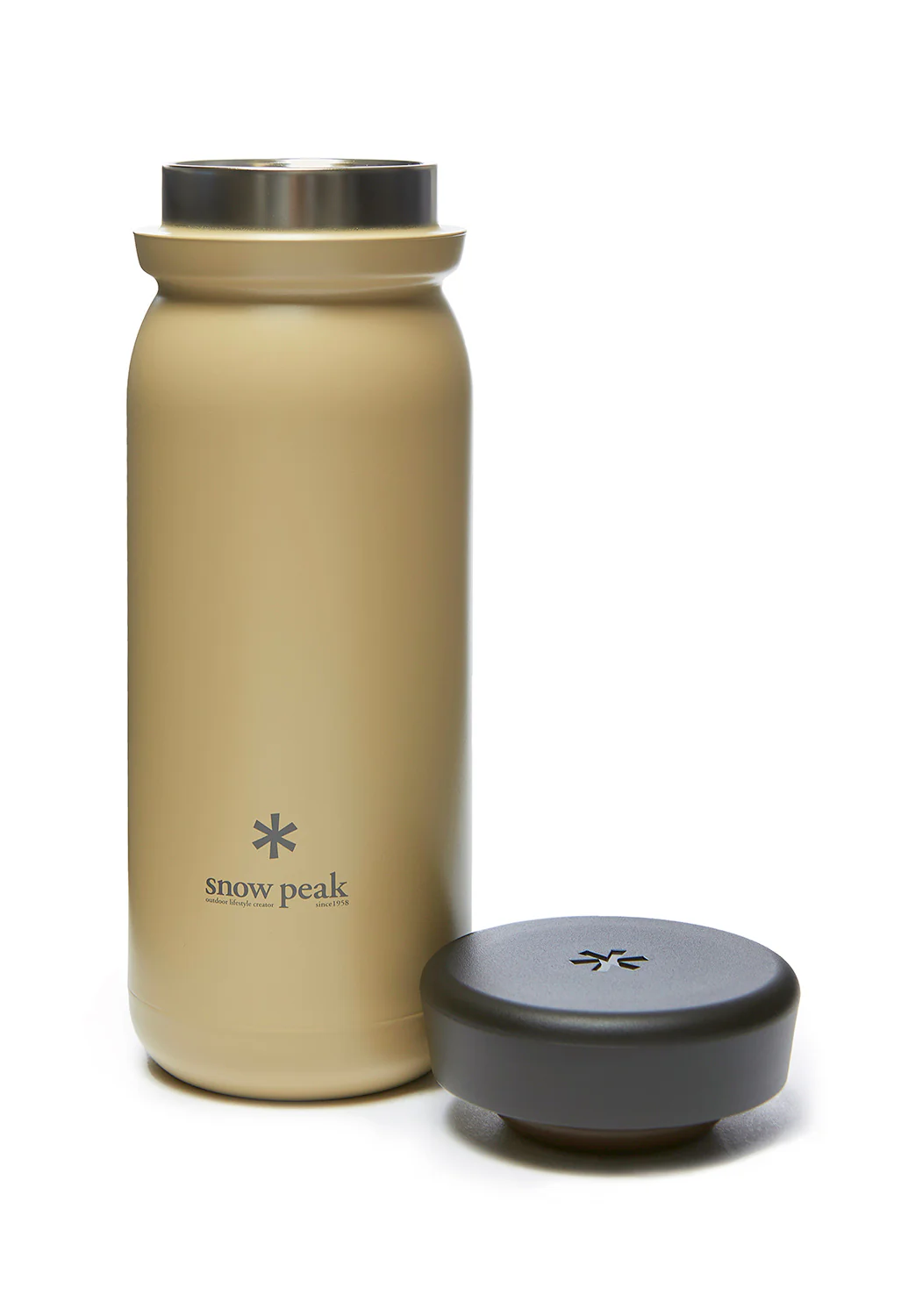 Snow Peak Stainless Steel Vacuum Bottle - Sand - Image 2