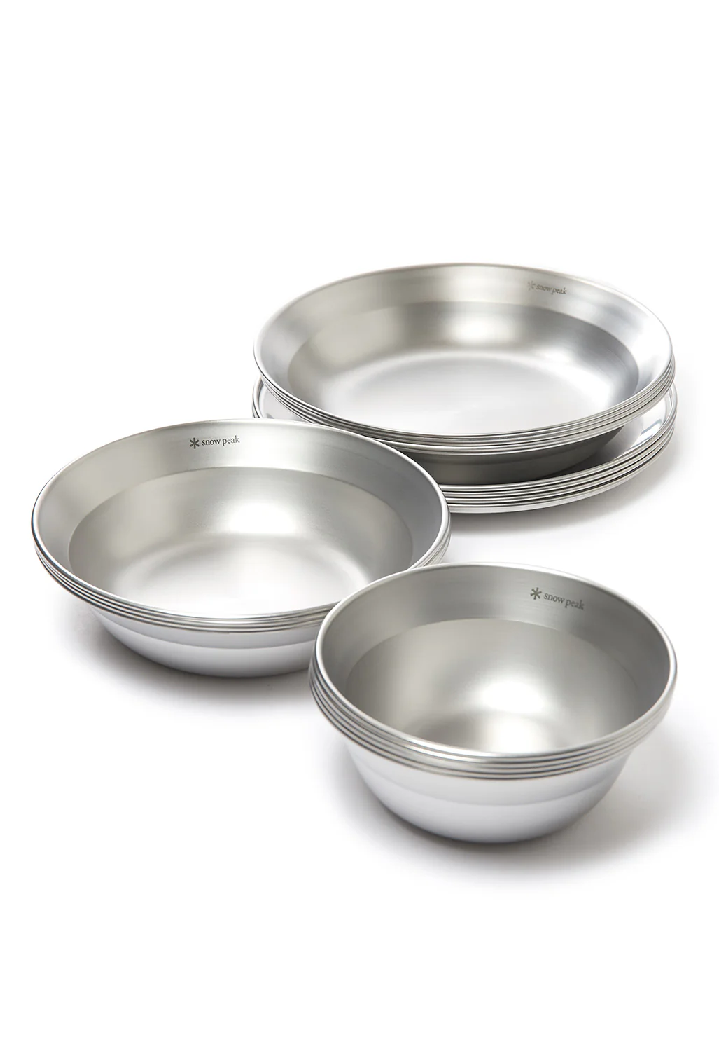 Snow Peak Tableware Set L Family - Silver - Image 2