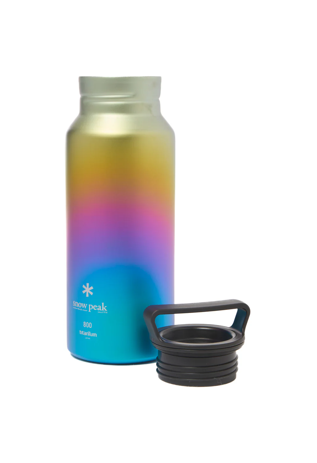 Snow Peak Titanium Aurora Bottle 800 - Rainbow - Image 2