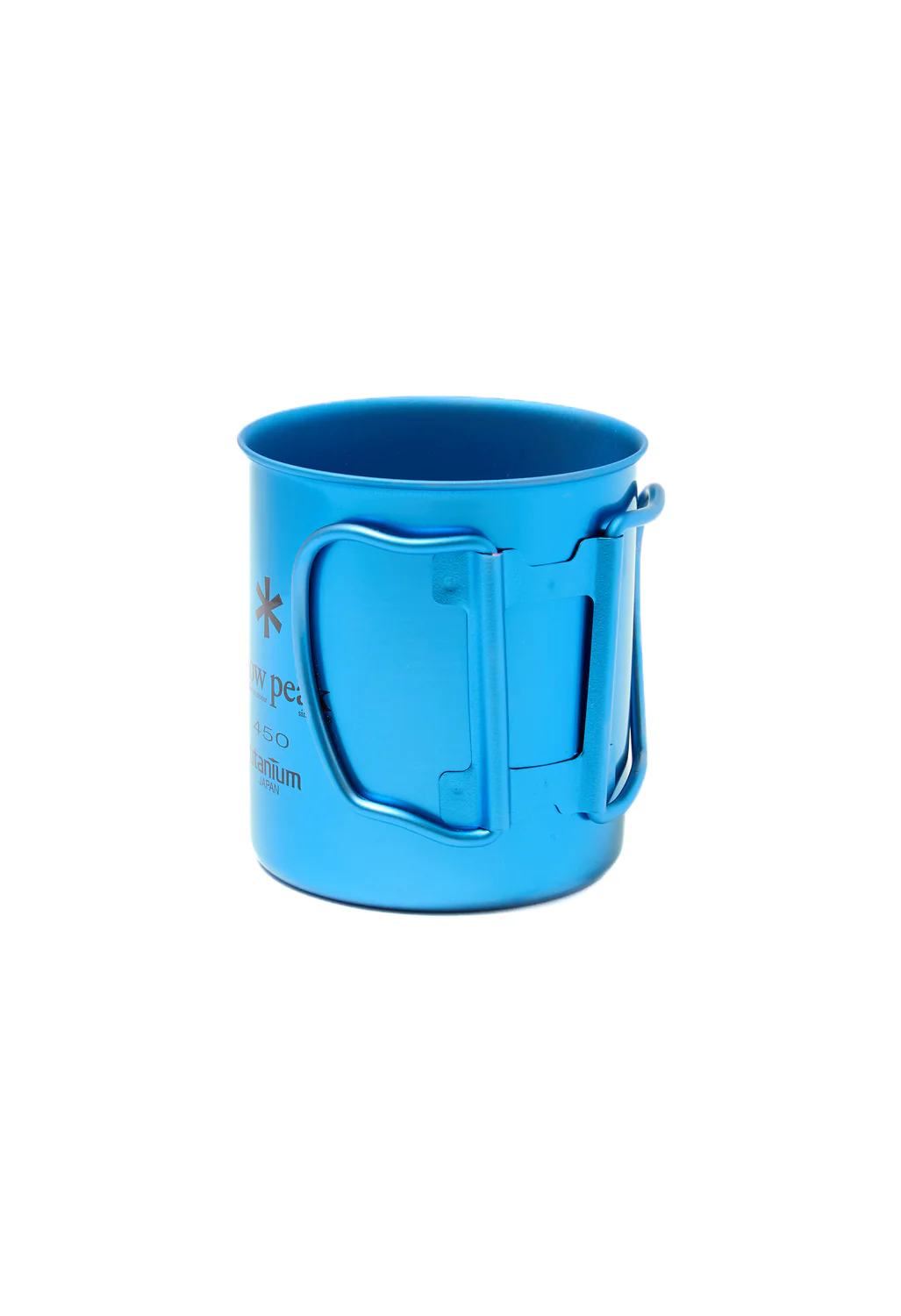 Snow Peak Titanium Colour Single Wall Cup 450ml - Blue - Image 3