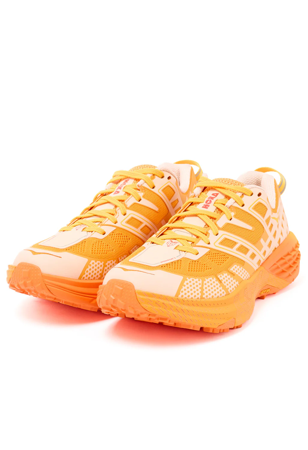 Hoka Speedgoat 2 Trainers - Dawn Light / Sun Coral - Image 3