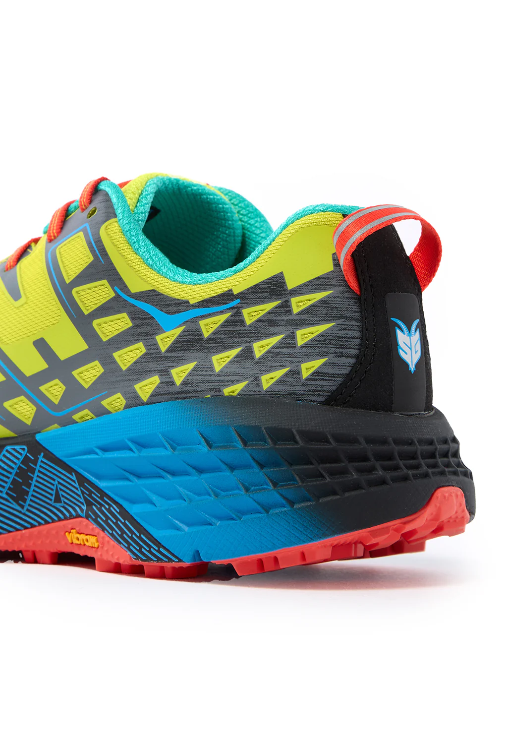 Hoka Speedgoat 2 Trainers - Hoka Citrus / Hoka Blue - Image 6