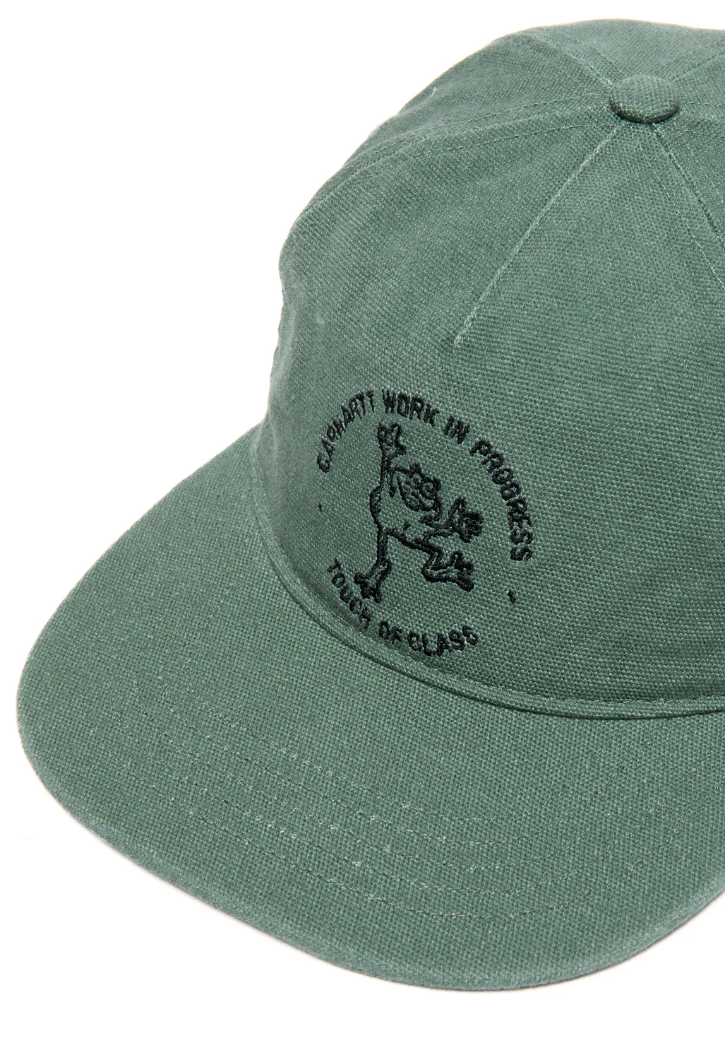 Carhartt WIP Stamp Cap - Duck Green / Black - Image 2