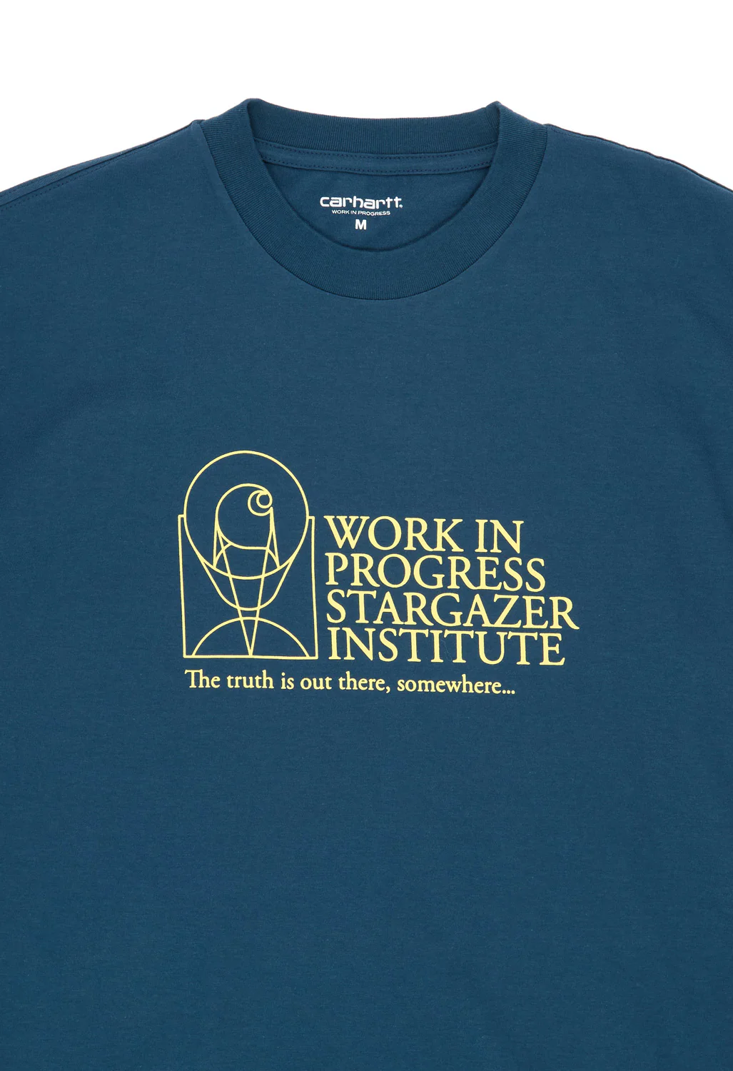 Carhartt WIP Stargazer T-Shirt - Dusky Blue / Yellow - Image 3