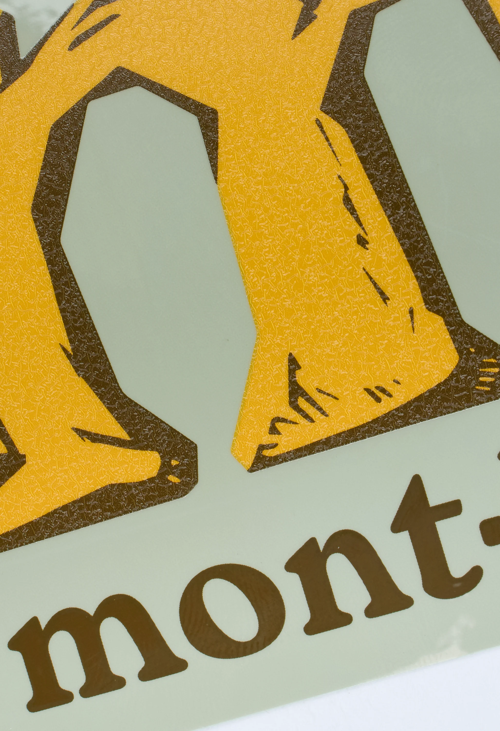 Montbell Sticker Boulder - Yellow - Image 2