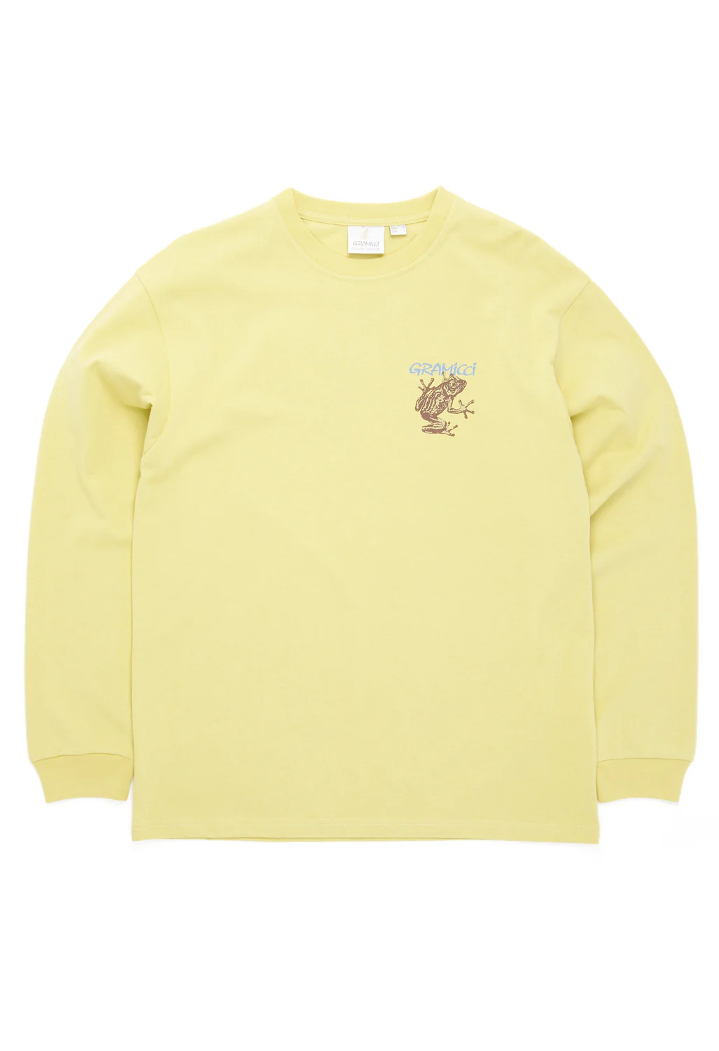 Gramicci Sticky Frog Long Sleeved Tee - Foggy Lemon - Image 2