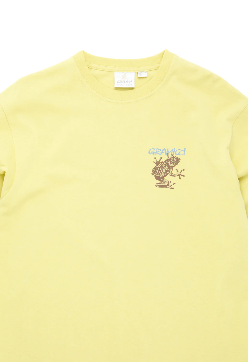 Gramicci Sticky Frog Long Sleeved Tee - Foggy Lemon - Image 3
