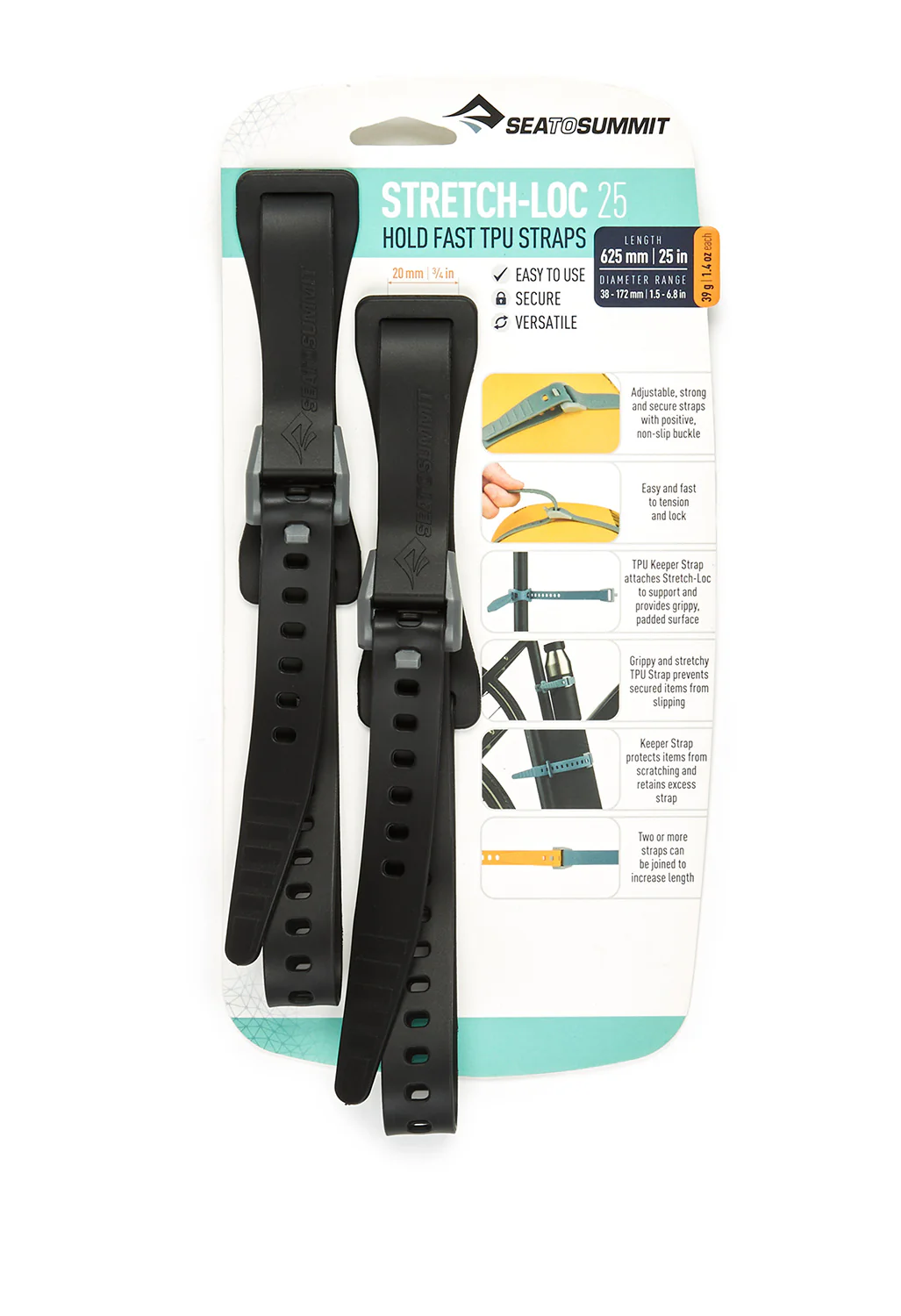 Sea to Summit Stretch-Loc 25 - Black