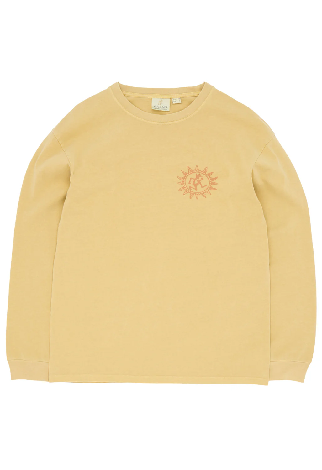 Gramicci Sun Long Sleeve Tee - Mustard Pigment - Image 2