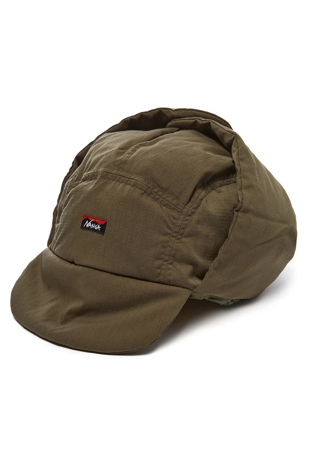 Nanga Takibi Ripstop Down Ear Flap Cap - Army Green
