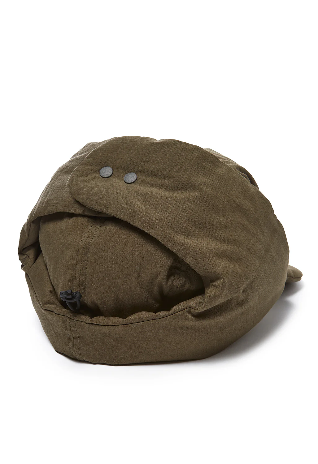 Nanga Takibi Ripstop Down Ear Flap Cap - Army Green - Image 2
