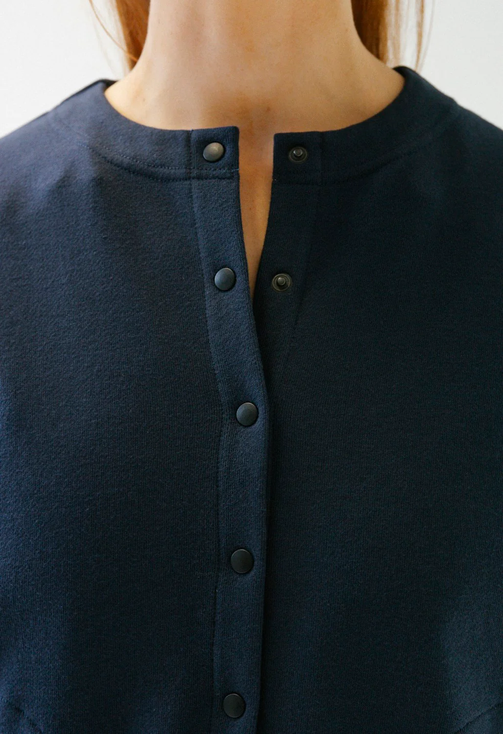 Snow Peak Women's Takibi Sweatshirt Cardigan - Navy - Image 6