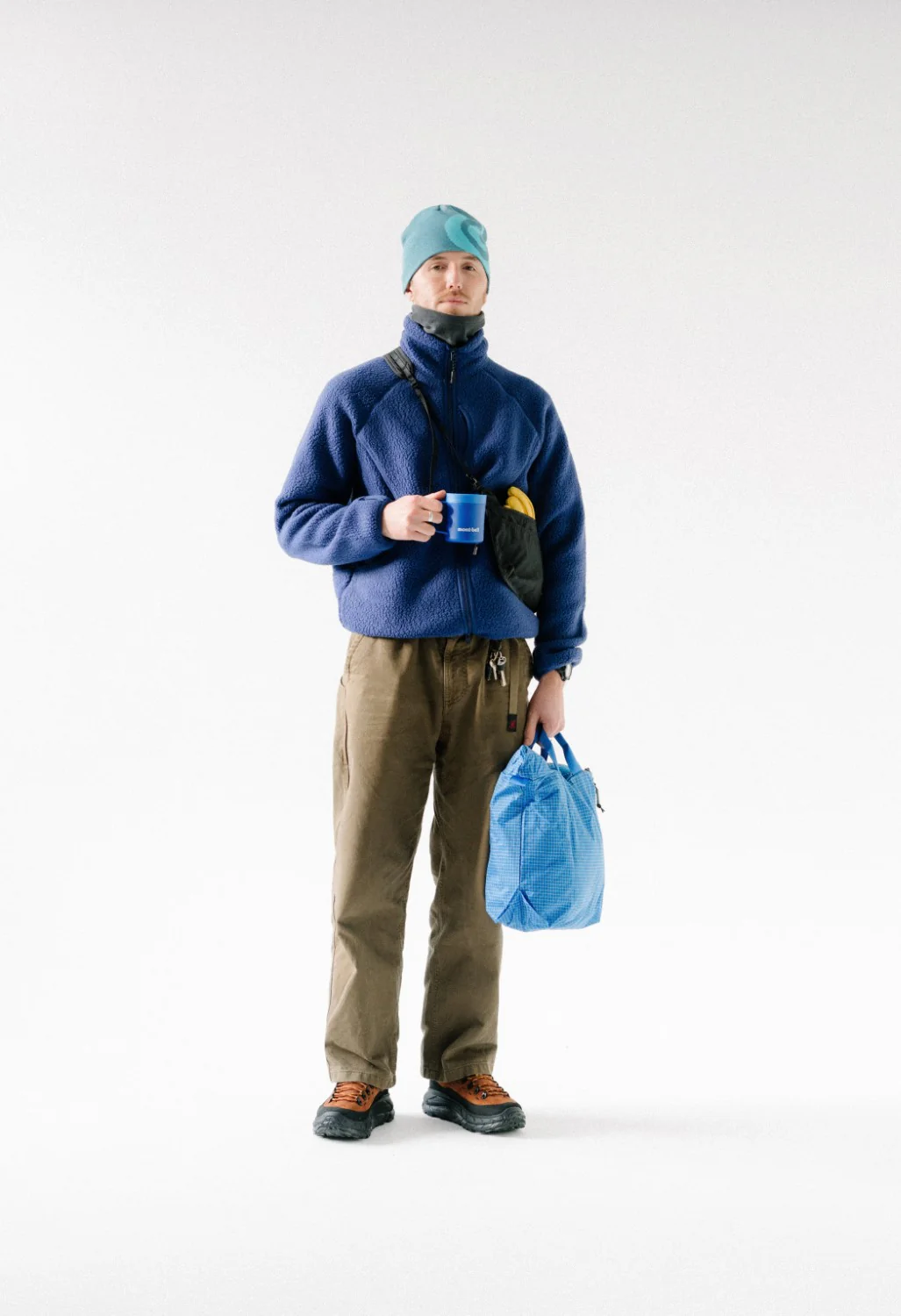 Snow Peak Thermal Boa Fleece Jacket - Blue - Image 9