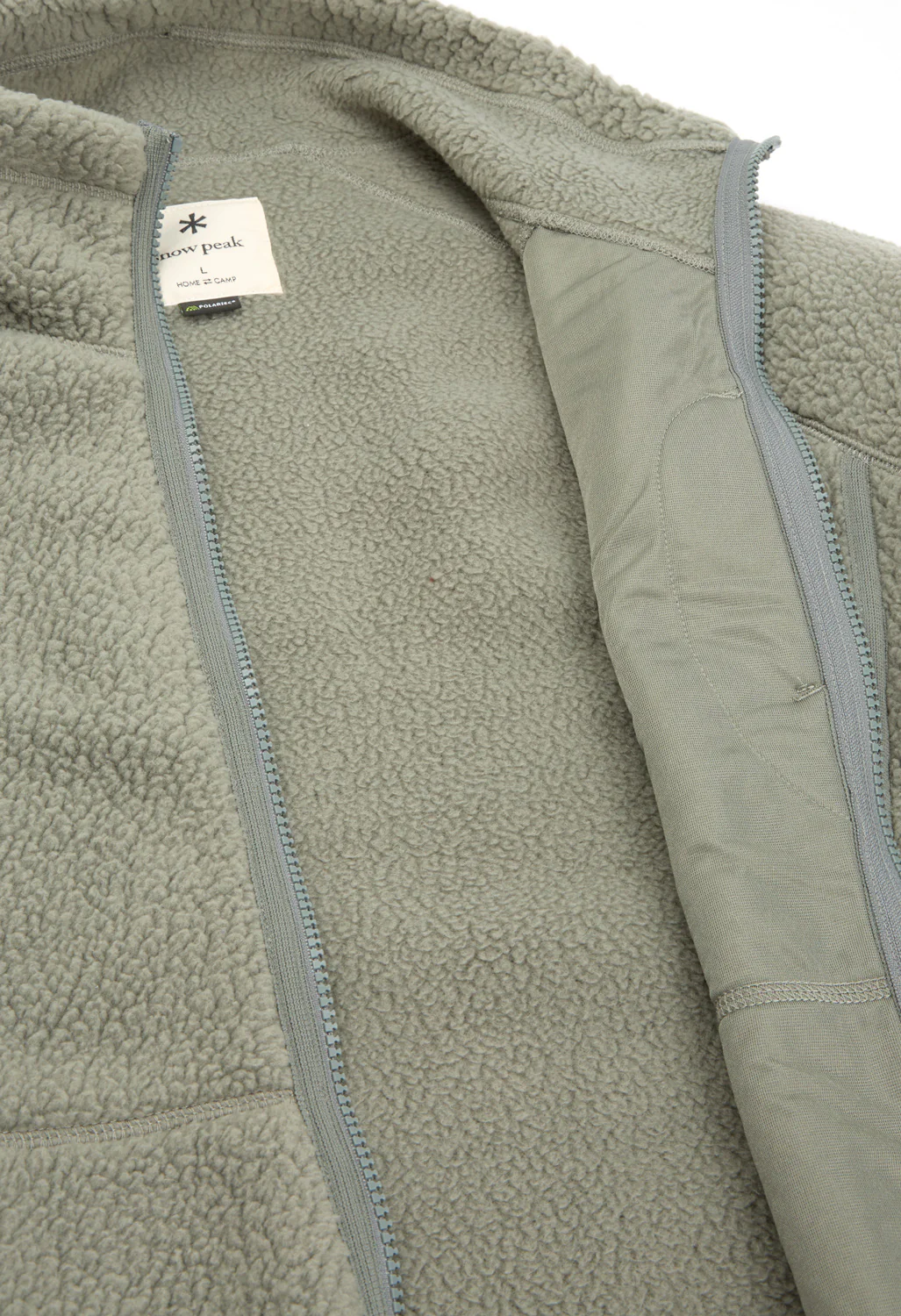Snow Peak Thermal Boa Fleece Jacket - Grey - Image 5