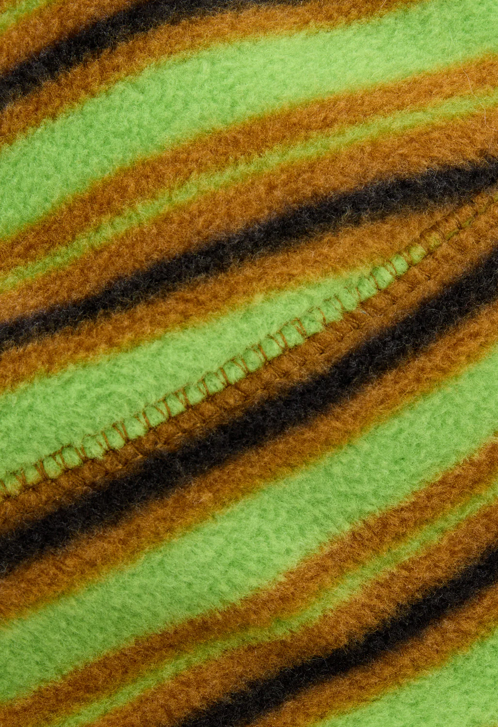 Gramicci Thermal Fleece Beanie - Chartreuse Stripe - Image 4