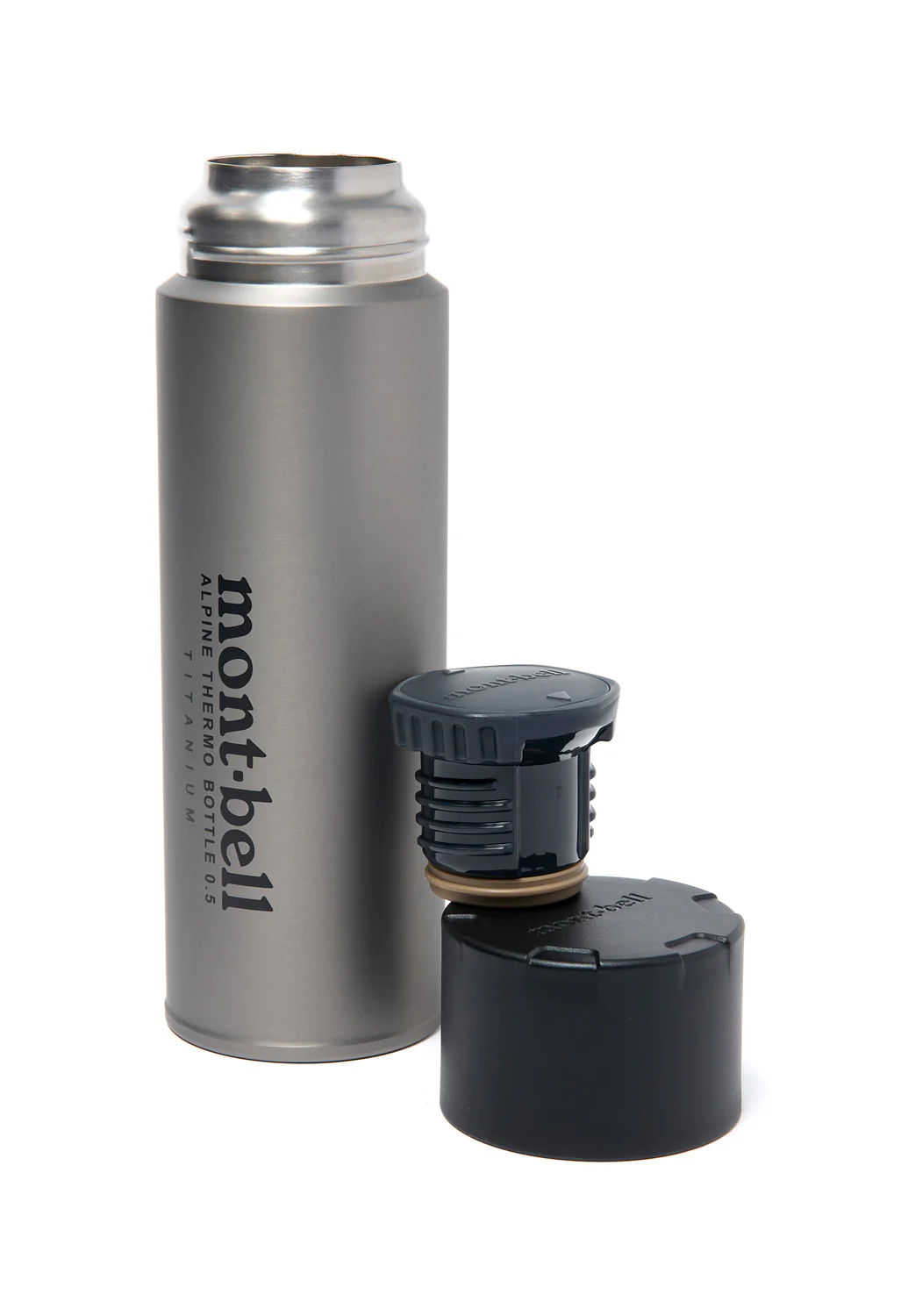 Montbell Titanium Alpine Thermo Bottle 0.5L - Titanium - Image 3