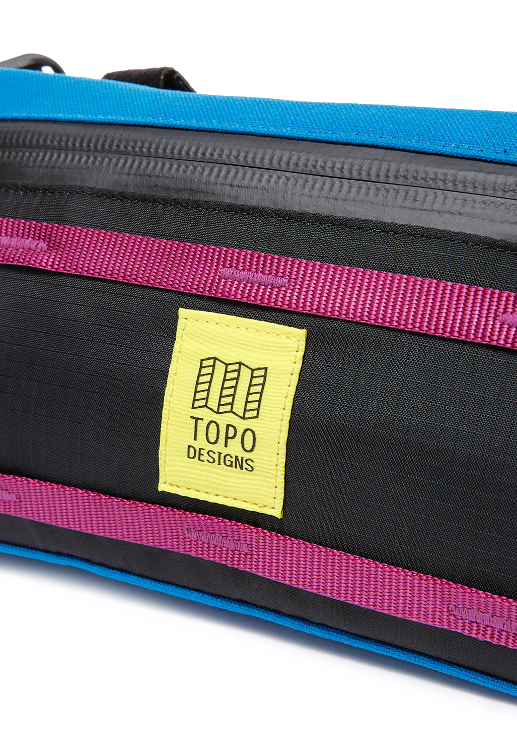 Topo Designs Bike Bag Mountain - Black / Blue - Image 4