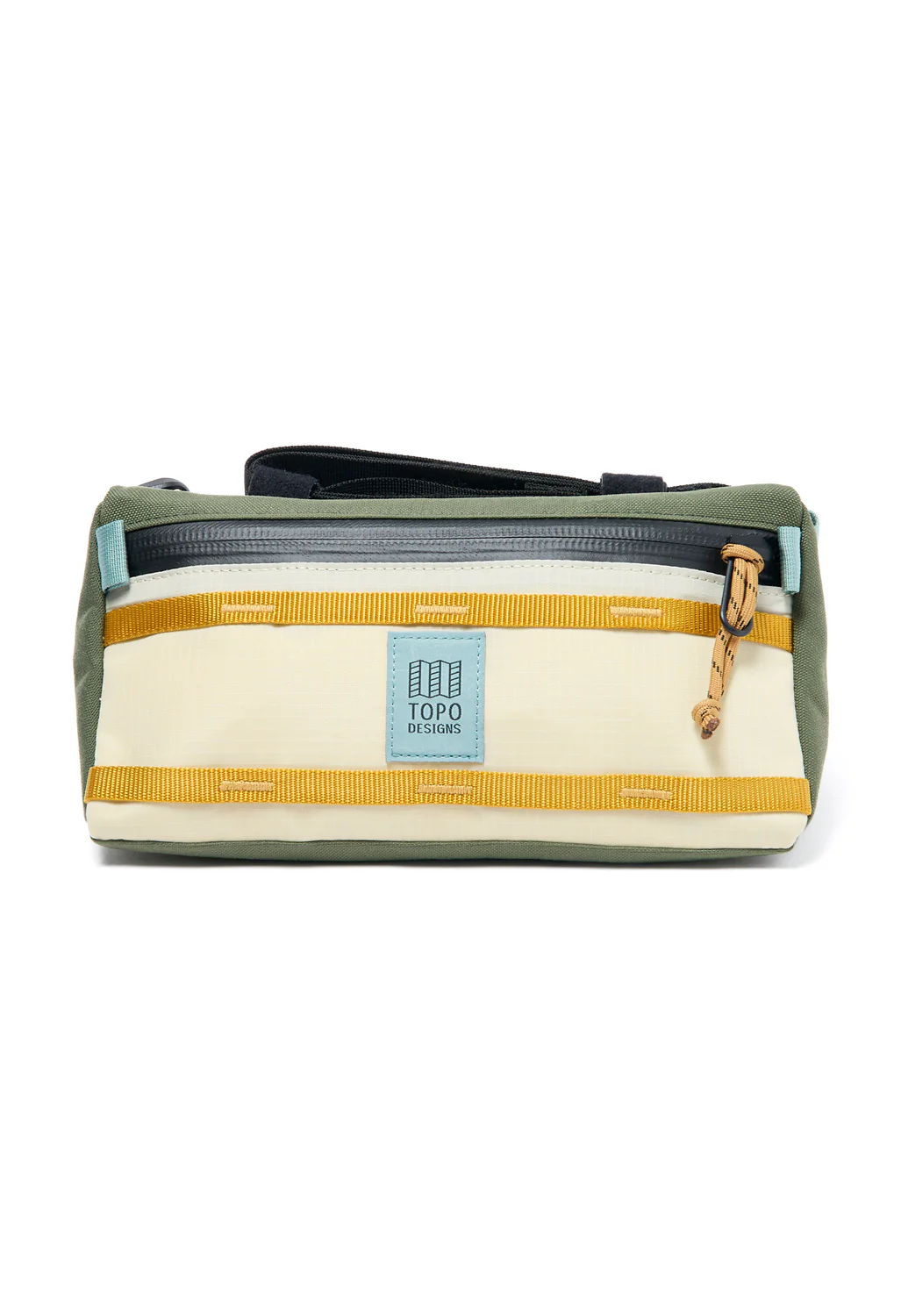 Topo Designs Bike Bag Mountain - Bone White / Olive - Image 2