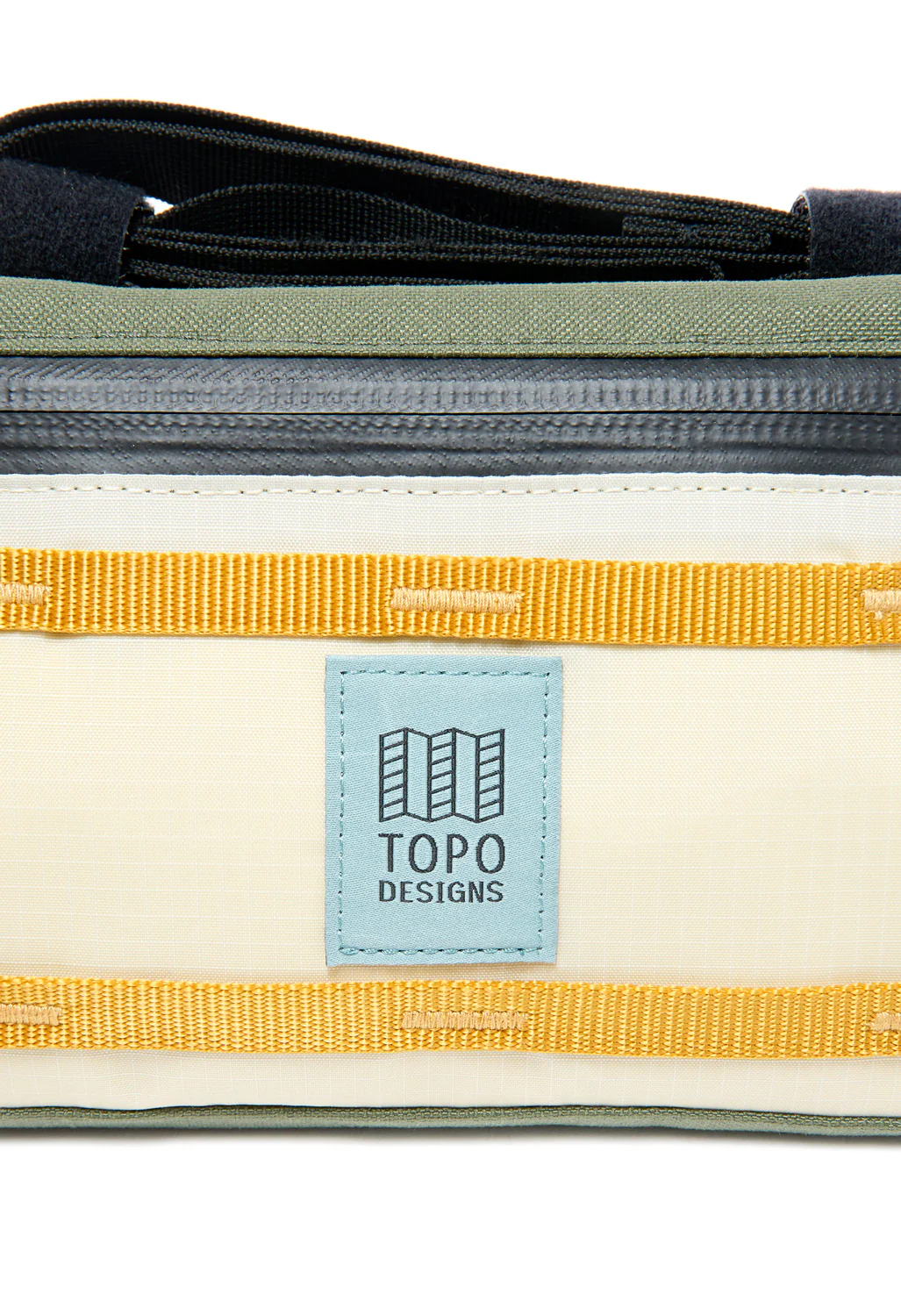Topo Designs Bike Bag Mountain - Bone White / Olive - Image 3
