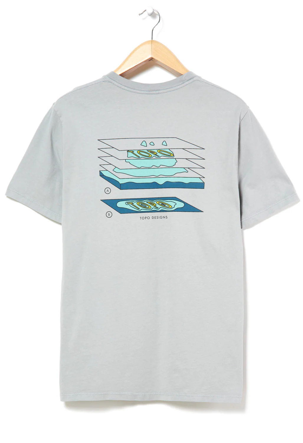 Topo Designs Men's Geographic Tee - Grey