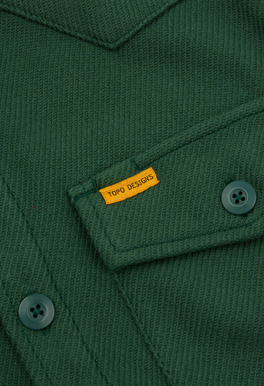 Topo Designs Men's Onlooker Twill Shirt Jacket - Forest - Image 4