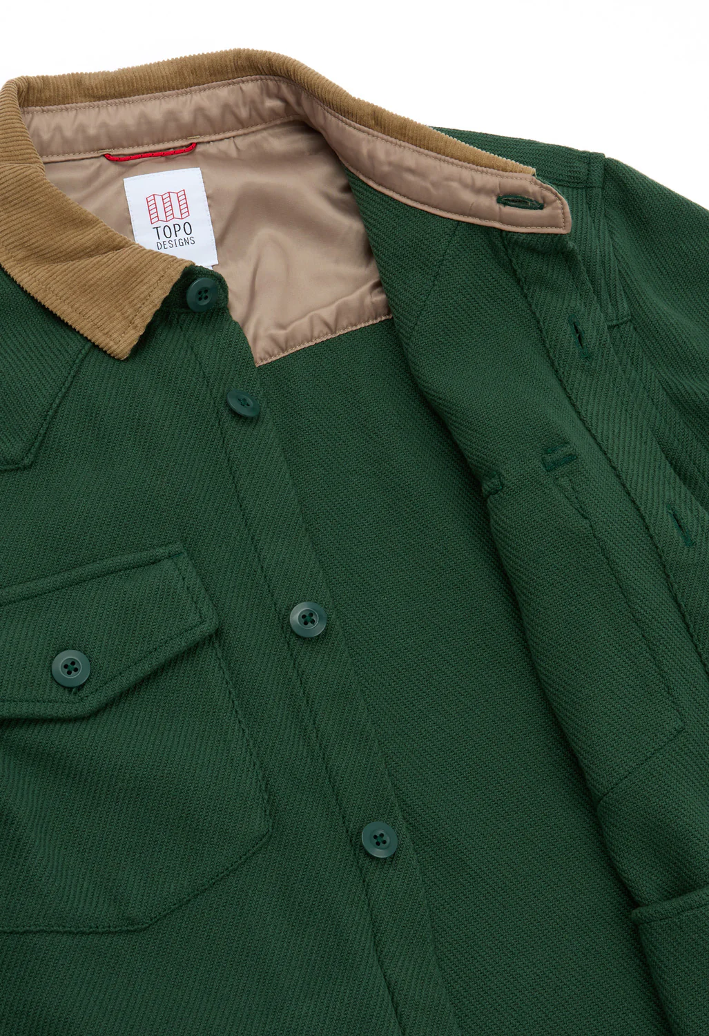 Topo Designs Men's Onlooker Twill Shirt Jacket - Forest - Image 5