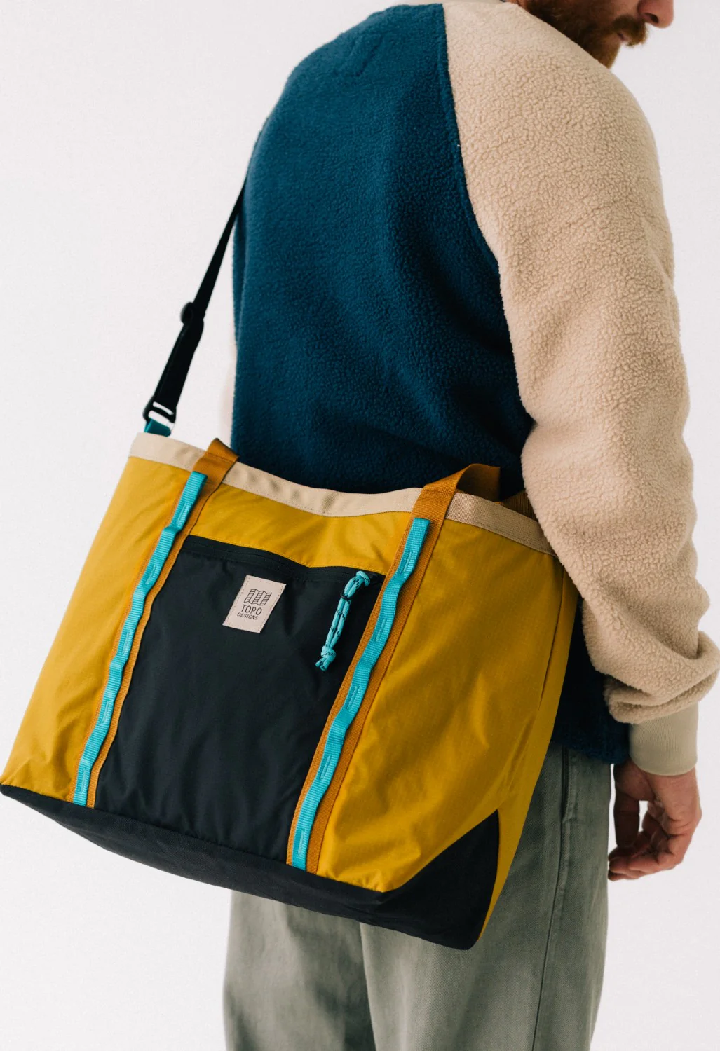Topo Designs Mountain Utility Tote - Mustard / Forest - Image 7