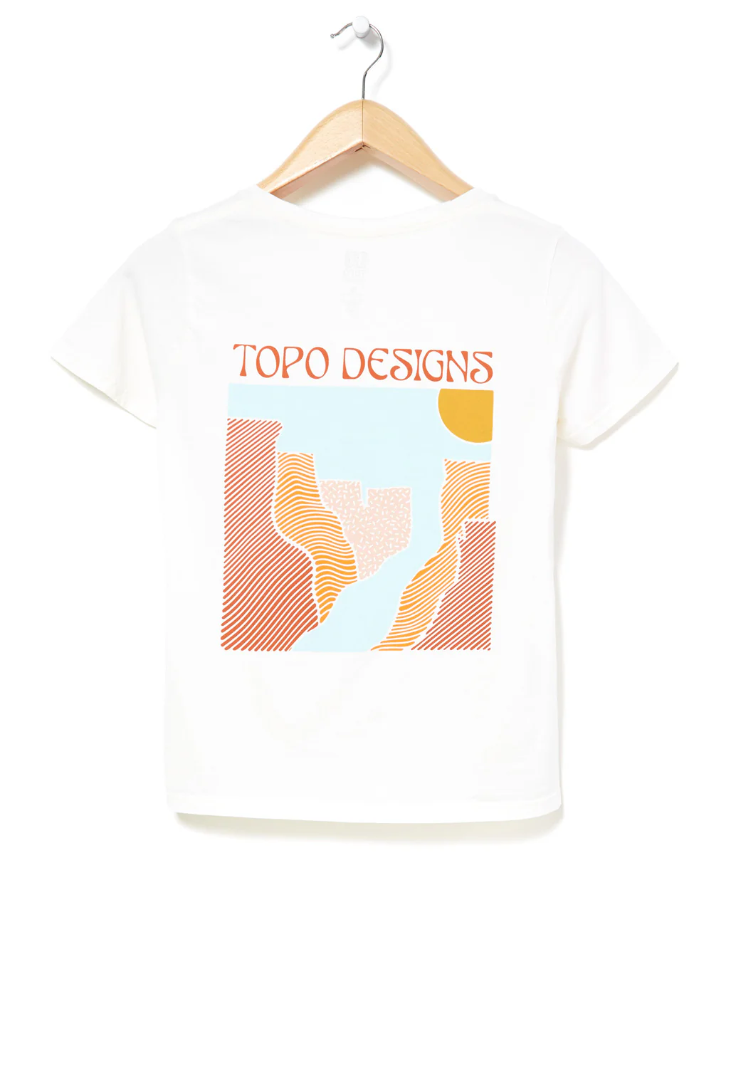 Topo Designs Women's Canyons Tee - Natural