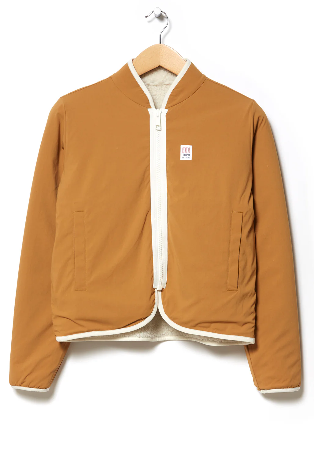 Topo Designs Women's Sherpa Jacket - Natural / Khaki - Image 2